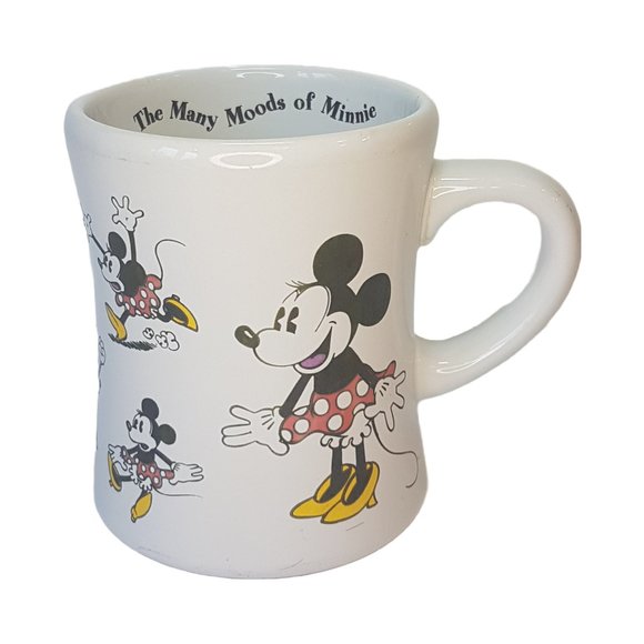 Vintage DISNEY "Moods of Minnie" Mug Teacup Minnie Mouse Mug White Ceramic Mug - Picture 1 of 16